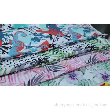 Floral chiffon 100% polyester printed fabric